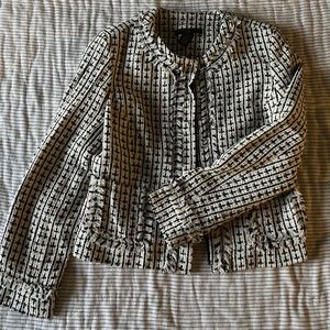 Black and White Tweed Blazer